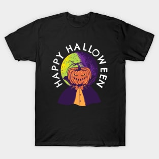 Happy Halloween Pumpkin Full Moon T-Shirt